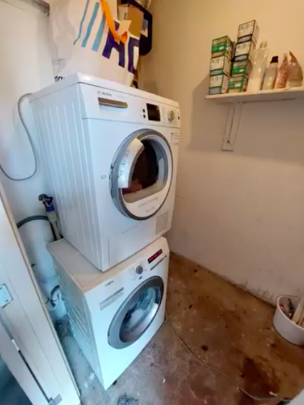 Tidied laundry room after organising
